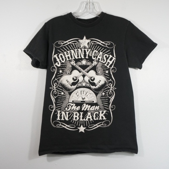 Johnny Cash Man In Black Band Tee Size Small - Picture 2 of 5